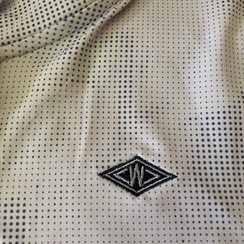 Women's Nike Golf Polo Dry fit Shirt/Top/Blouse Grey/White clr Short slvs Size L - Picture 5 of 12